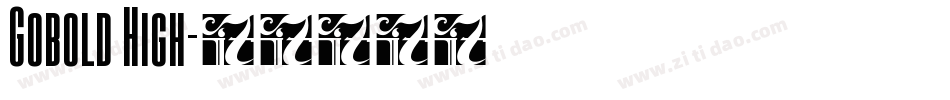 Gobold High字体转换